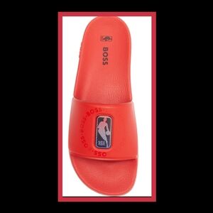 BOSS x NBA BAY IT SLIDE SANDALS